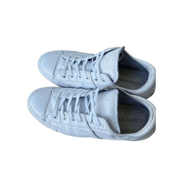 Chuck Taylor All Star Leather White size sneakers size 10 - Picture 6 of 9